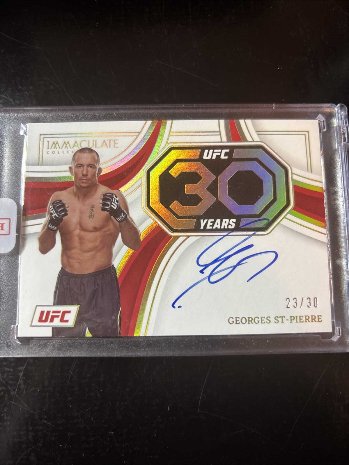 2023 Panini Immaculate Coll UFC - 30th Ann Auto Georges St Pierre 30-GSP 23/30🔥