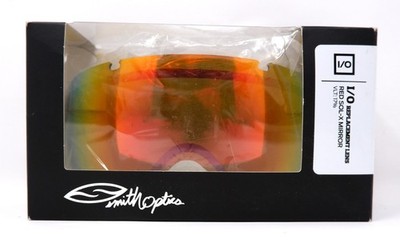 SMITH OPTICS I/O GOGGLE REPLACEMENT LENS RED SOL-X MIROR VLT:17% 107DX  - NEW!