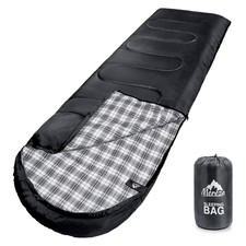 Flannel Sleeping Bag for Adults XL, Large Wide Sleeping Bags for Camping Mens...