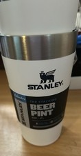 Stanley The Stacking Beer Pint 16 oz White New Set of 2 BPA-free