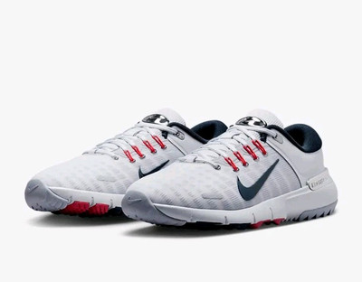 Nike  Free Golf Sneakers  White/Phantom/Orange/Black Sz M5.5/W7