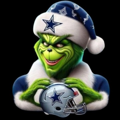 Dallas Cowboy Grinch Sticker Decal Laptop Wall Mirror Cup Tumblr Locker Bin