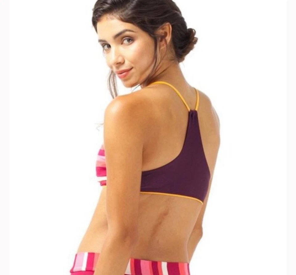 Seea Pavones Bikini Free People Swim Top & Bottom Surf Racerback Swimsuit - Image 2 of 4