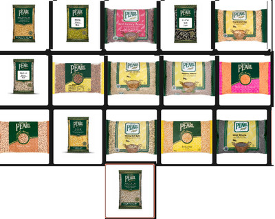 White Pearl Linsen 2 kg Chana Dall Masoor Ganzer Urid Dall Moong Dall Masoor