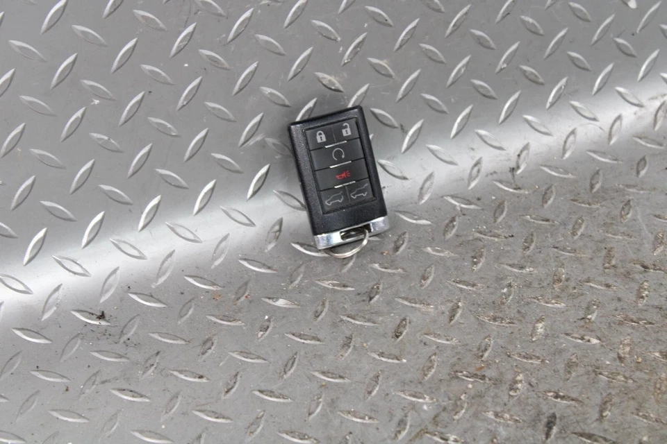 08-14 Escalade Chrome Black Electronic Smart Keyfob Key Fob Remote OEM OE WTY OE Foto 3 de 4