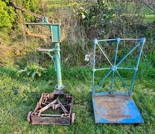 Antique Cast Iron Railway Platform Sack Weighing Scales W&T Avery Style Vintage