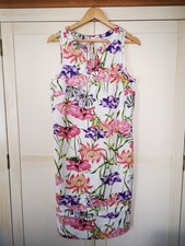George Linen Mix Shift Dress Floral Pattern, Size 12, NWOT