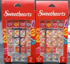 Sweetheart Candy Hearts Press-On Nails #SW028HBAWMV - 18 Ct. Each Pack Qty 2
