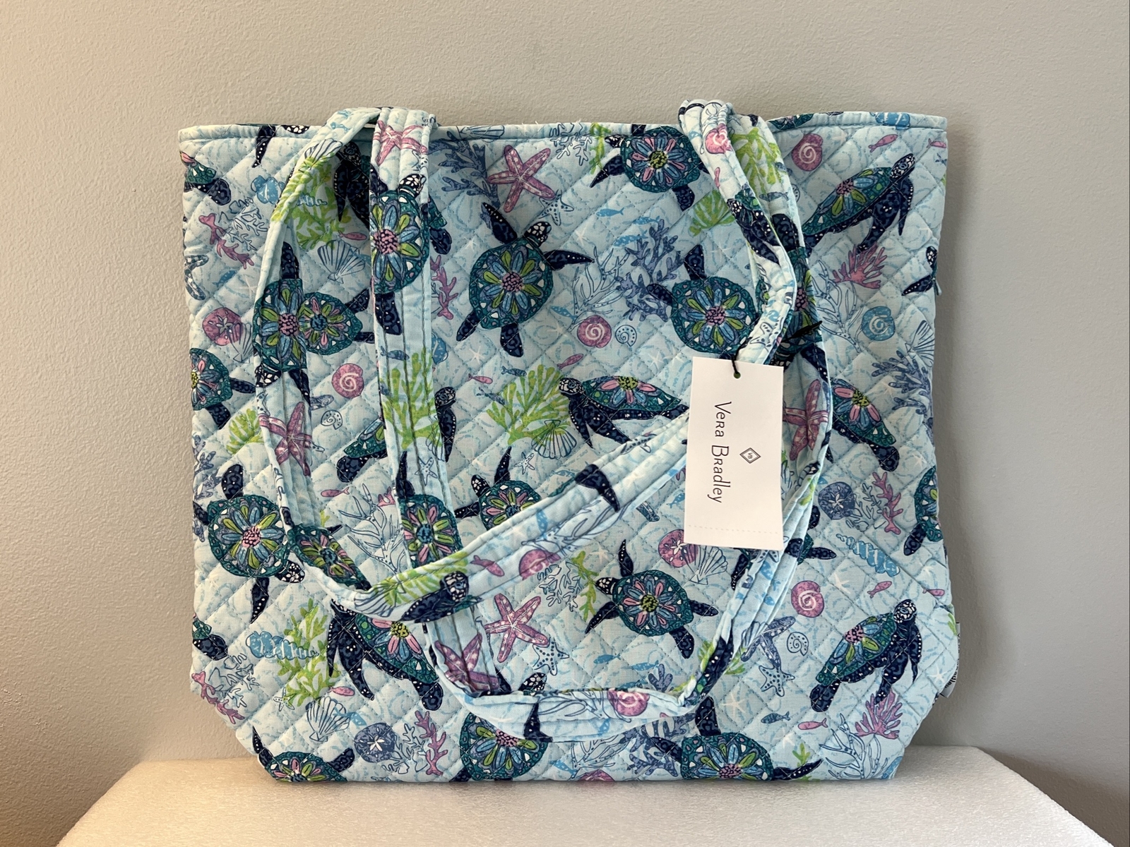 vera-bradley-tote-bag-turtle-dream-ebay