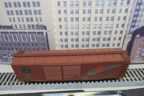 RC OR IM HO SCALE WESTERN PACIFIC WP 3817 50' DD EVANS BOX CAR WITH KADEE'S! - Picture 14 of 24