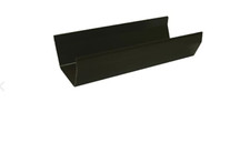 Black 114mm Square Line Gutter 18mm 3 cut pieces  2x1.9m, 1x1.7m Buyer collects.