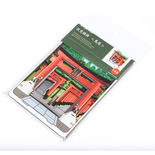 3D puzzle Paper Craft - Shadowbox Fushimi-Inari (Torii Gate) - Made In Japan - Picture 2 of 8