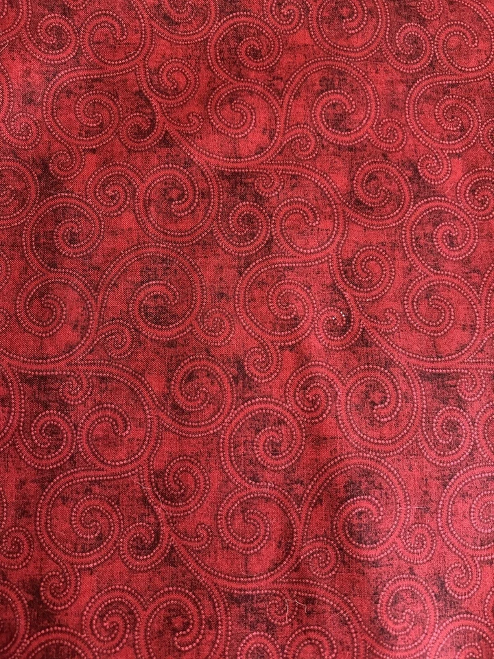 5 Pieces Christmas Holiday Fabric -Red Polka Dots Reindeer -Various Lengths - Image 3 of 4