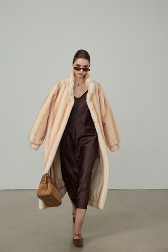 Winter Cross Mink Fur Coat Thickened Women's Long Coat Warm Luxury Mink Fur Coat - Picture 7 of 25