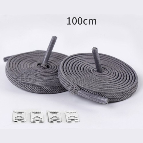 1pair 100CM No Tie Lazy Shoelaces Rubber Shoes Lace Safe Elastic Flat Shoelaces - Picture 13 of 33