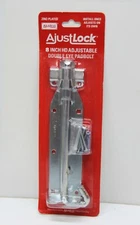 ⭐ 8" Ajustlock Adjustable Heavy Duty Gate / Door Slide Lock Barrel Bolt Latch