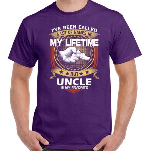 FATHER'S DAY T-SHIRT, Uncle is My Favourite Mens Funny Tee Top Gift Present - Picture 24 of 24