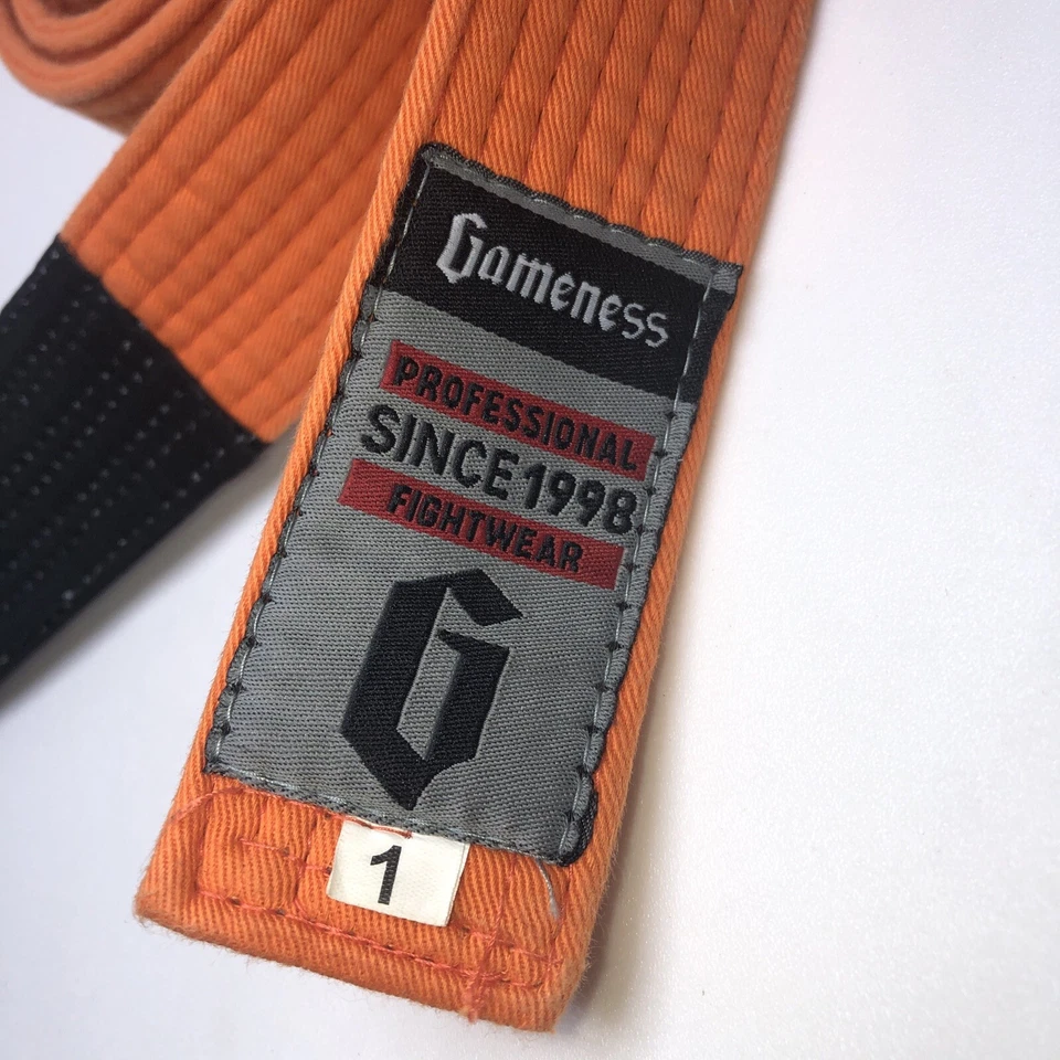 Cinturón Sistema de Lucha Profesional Gameness Rayas Naranja Talla 1 Foto 2 de 3