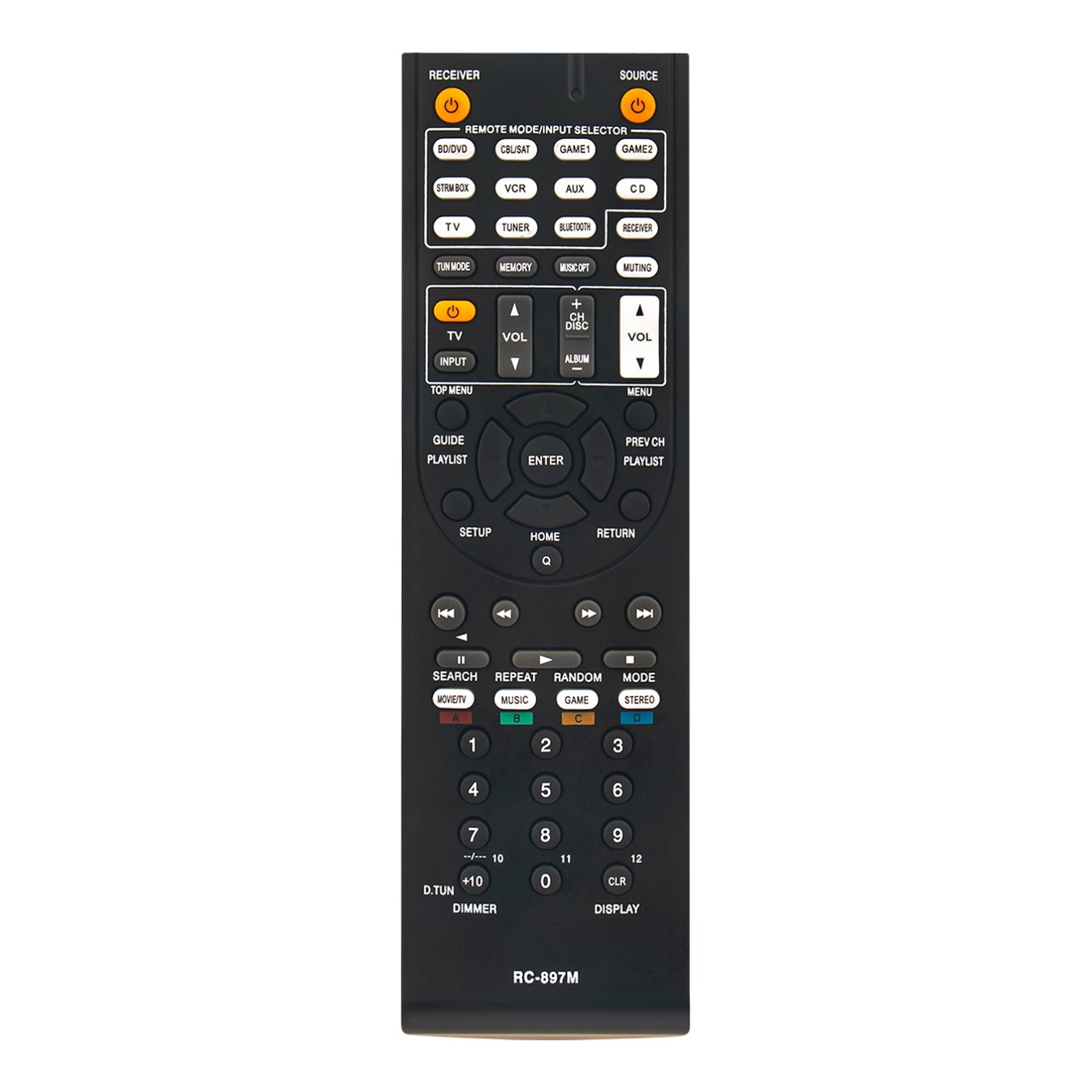 RC-897M Replace Remote for Onkyo 5.1.2-Channel Dolby Atmos H