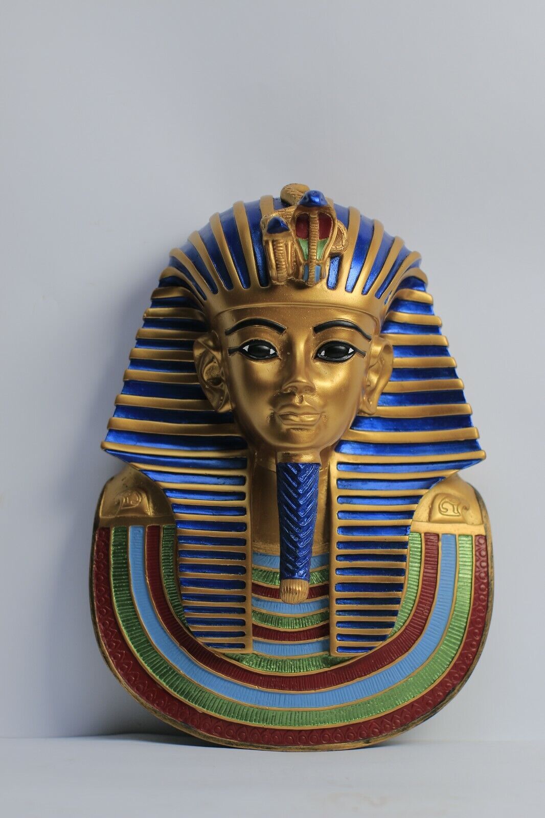 The golden Tutankhamun Mask - Handmade Lime Stone Wall Relief Najtańsza najniższa cena