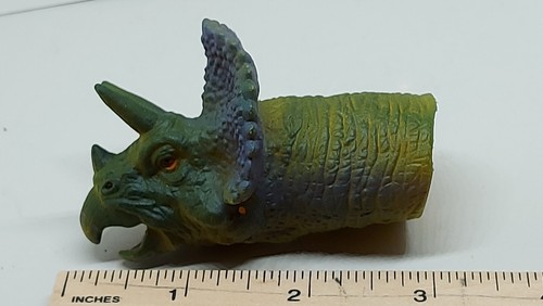 Vintage Dinosaur Triceratops finger Puppet Dino Toys for kids - Picture 5 of 7
