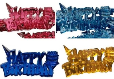 Happy Birthday Embellishment Capia Charms Favors Acrylic Favor Decorations