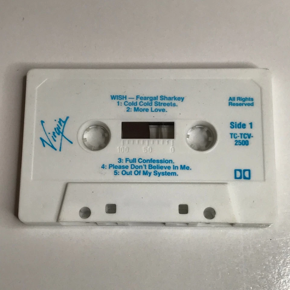 Feargal Sharkey Wish 1988 Cassette Tape - Image 4 of 4