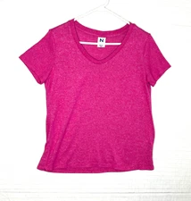 EUC Natori Women's Pajama Set-Top &  Bottom Sz M Pink Rayon/Polyester