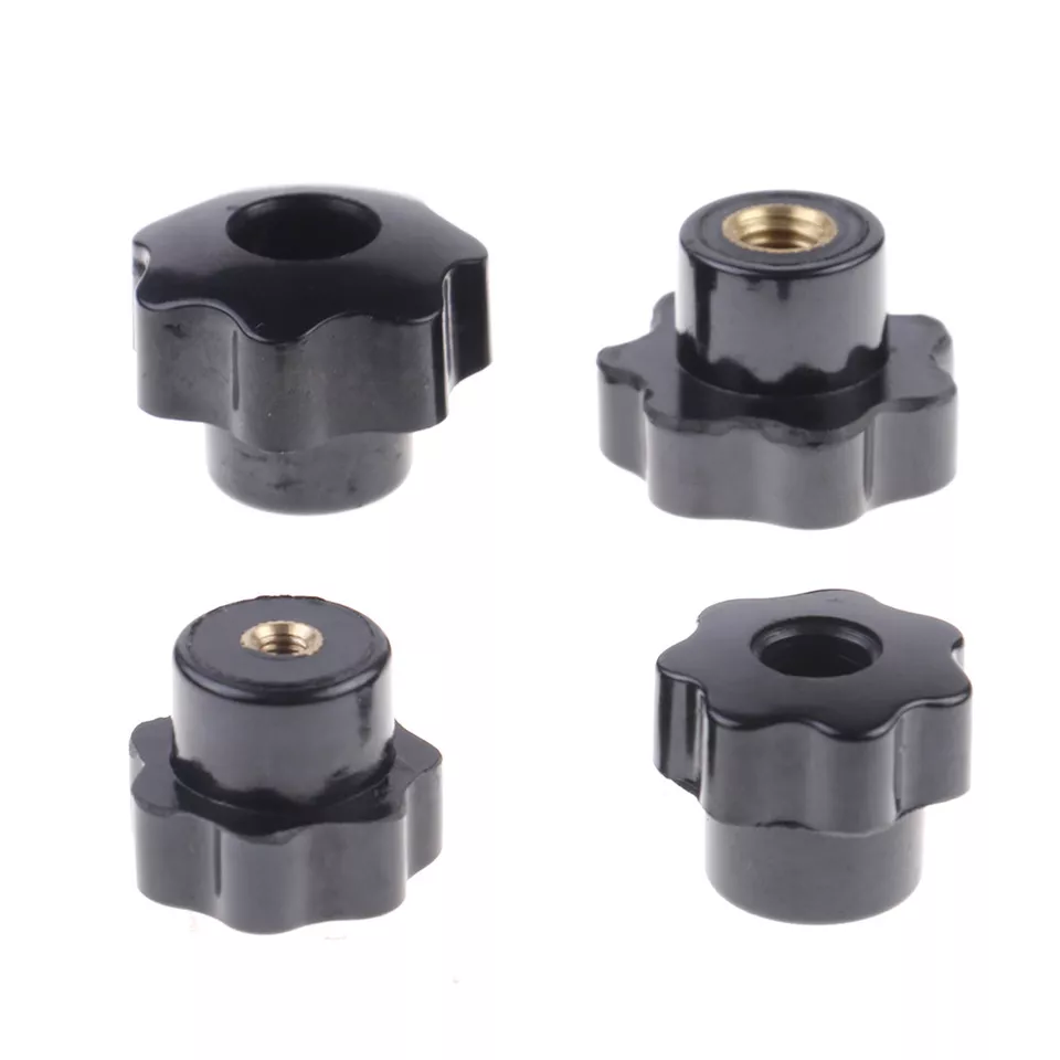 Plastic M4/M5/M6/M8 Female Thread Seven Star Shaped Head Clamping Nuts Knob - Image 3 of 4