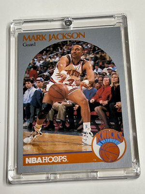 MARK JACKSON 1990-91 Hoops Basketball Card #205 Menendez