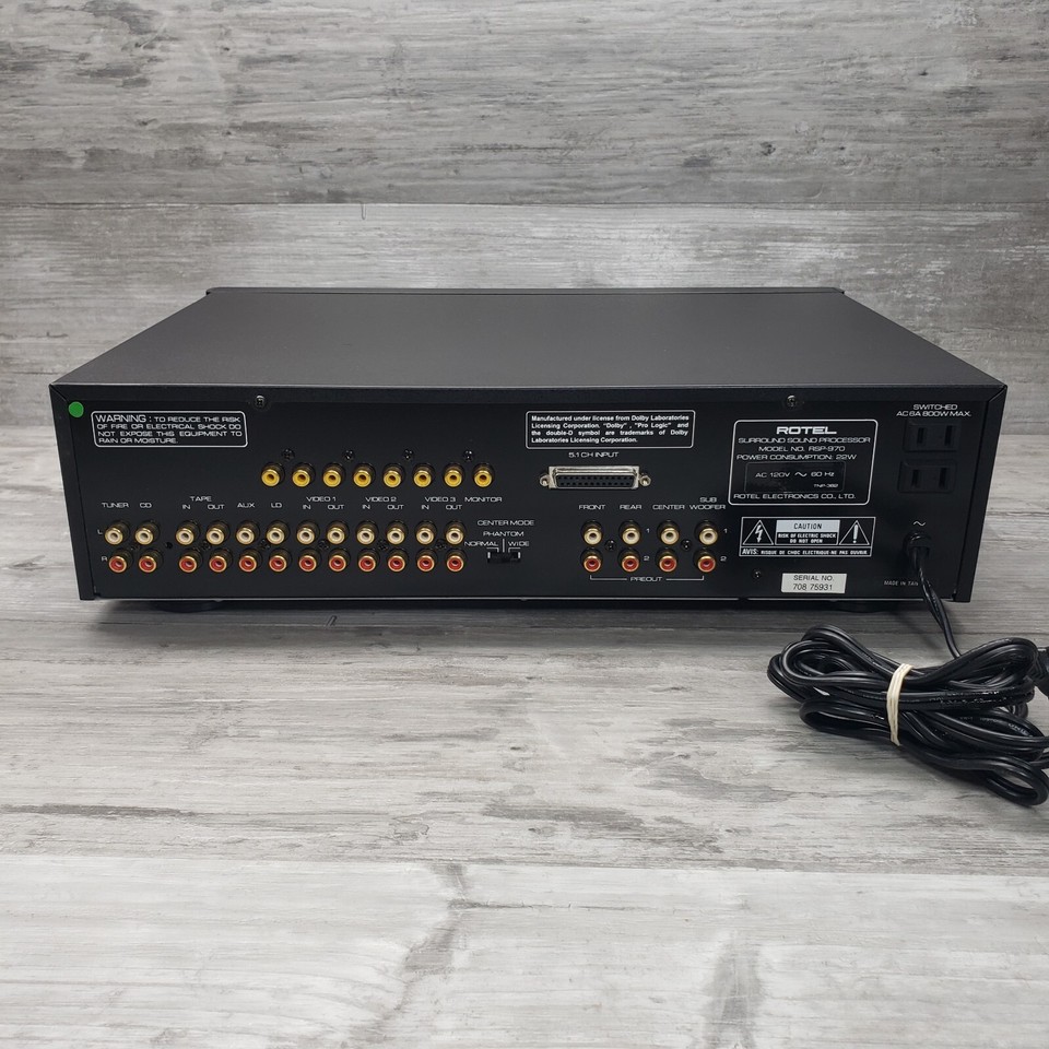 ROTEL Surround Sound Processor RSP-970 with Remote | eBay