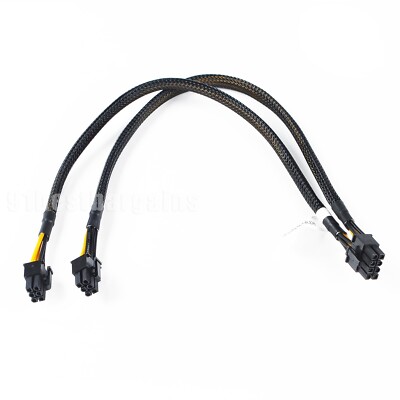 8pin to Dual 6pin GPU Power Cable for Dell R730 and Nvidia Quadro K6000 35cm