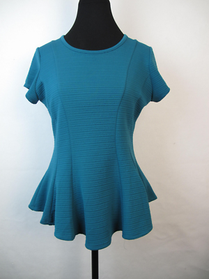 By & By Womens Blouse Size L Dark Blue Z-52 | eBay