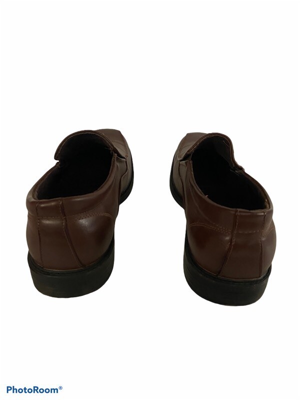 Alpine Swiss Mens Loafers Dress Shoes Brown Bicycle Toe Low 