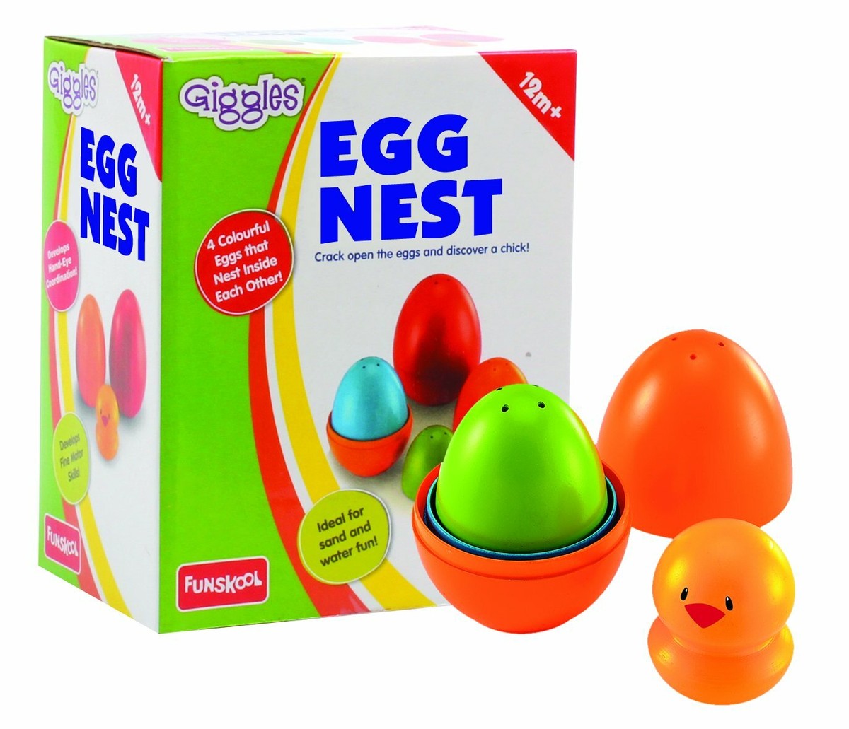 Funskool Giggles Nesting Eggs Toy for 1 - 4 year Kids Game