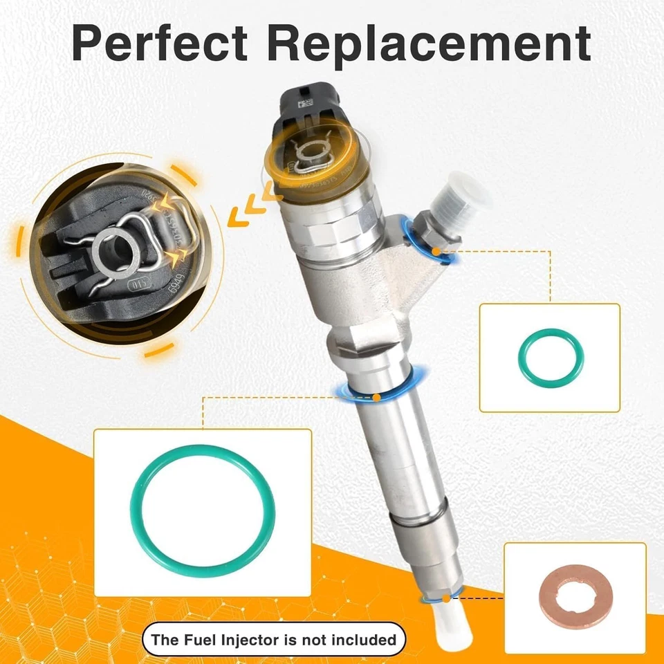 Injector O-Ring Set Fit for Chevrolet Express 2500 3500 / GMC Savana 6.6L 04-10 - Image 4 of 4
