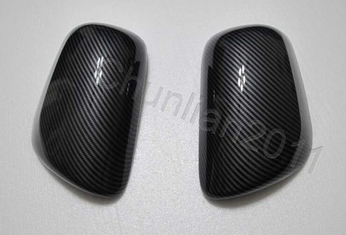Side Mirror Cover Trim for Toyota 07-11 Yaris Corolla VIOS Carbon Fiber 2PCS