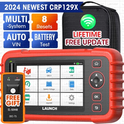 2024 Launch CRP129X OBD2 Car Scanner Engine ABS SRS SAS TPMS EPB Diagnostic Tool