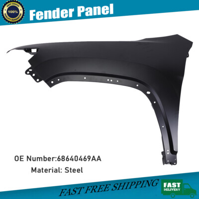 Front Left Fender Cover Panel Primed For 2019-2023 Jeep Cherokee OEM 68640469AA