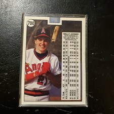 Upper Deck Wally Joyner prototype baseball card in mint condition