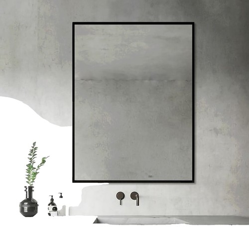 Miroir mural argenté 40 x 65 cm AUBAGNE