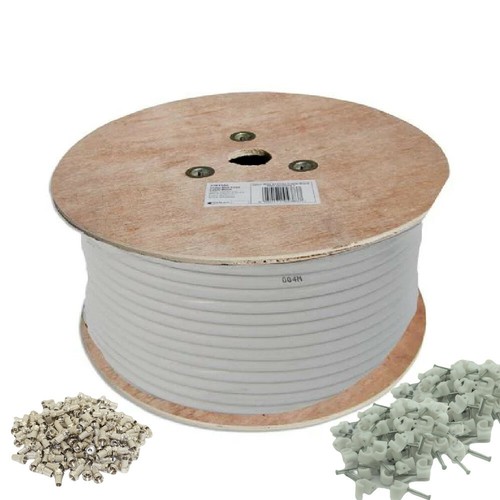 RG6 Koax Kabeltrommel 100m 250m Bündel für Freesat Satellit Sky Virgin TV Antenne - Bild 14 von 19