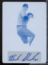 Braden Shipley Rookie Card 2013 Leaf Metal Draft Printing Plates Cyan #BS1 