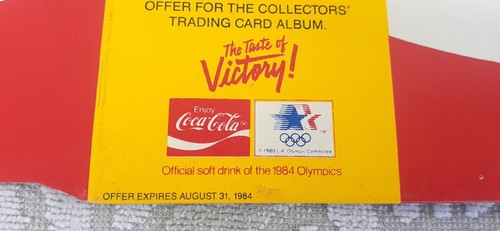 Vintage 1984 Coca-Cola 12 Pack Soda Can Carton Olympics Trading Cards Rare NOS - Picture 8 of 8