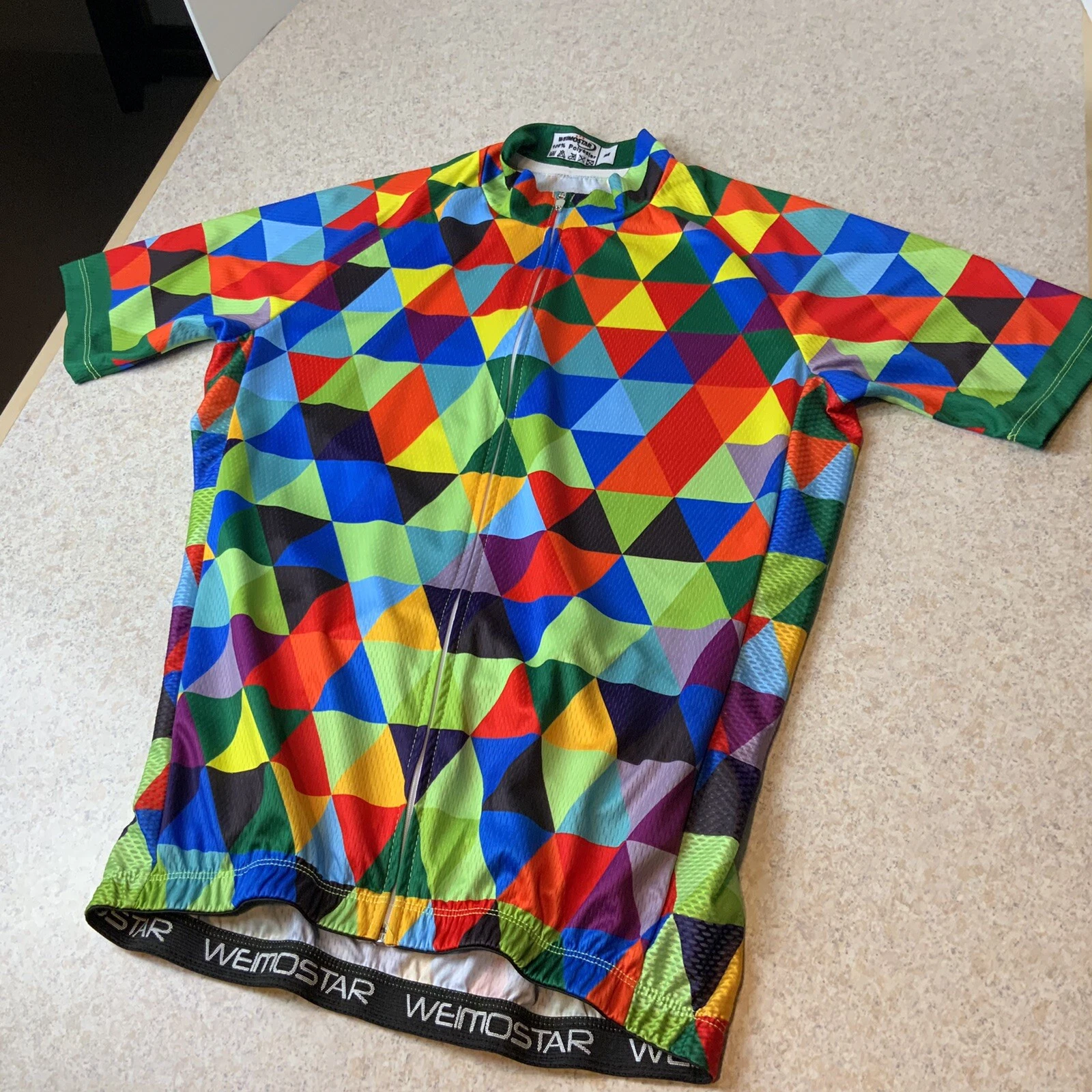 Weimostar Unisex Md Bike Jersey Cycling Bicycle Colorful Shirt Polyester