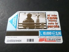 Phone Card Italy, Italy, Dog, Cane Parola, Dog, Telecom, Used,