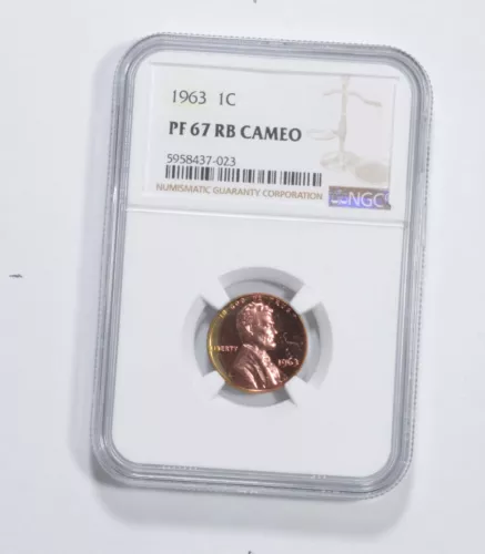 PF67 RB CAM 1963 Lincoln Memorial Cent - Graded NGC *6899