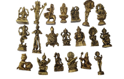 20 Mini Hindu God Goddess Statue Decor Gift Laxmi Shiva Bishnu Ganesh ..