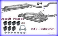 Abgasanlage Auspuff für Saab 9-5 YS3E 2.0T & 2.3T 150 & 185PS Limo & Kombi + Kit