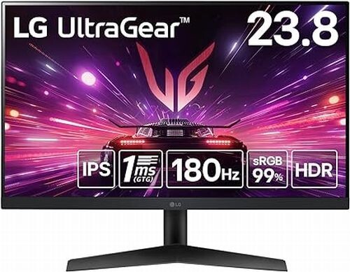 LG Gaming Monitor UltraGear 24GS60F-B 23.8 inch / Full HD LG Gaming Monitor UltraGear 24GS60F-B 23.8 inch / Full HD